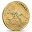 1 Oz Australian Kangaroo 2016 Goldmünze Rückseite mit Känguru-Motiv