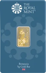5g Goldbarren Britannia Vorderseite