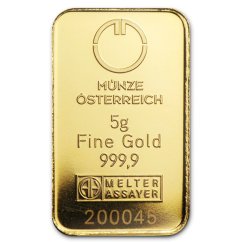 20 g investiční zlatý slitek | Münze Österreich
