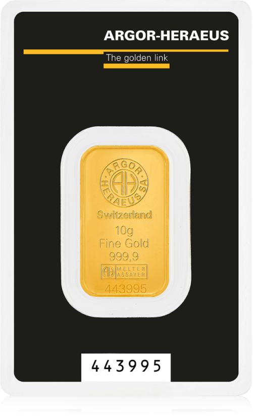 10 g Goldbarren | Argor-Heraeus
