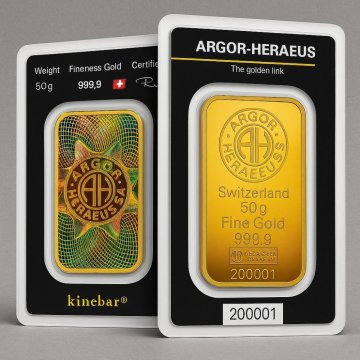 Argor-Heraeus Kinebar®: zlatý slitek s holografickou ochranou