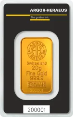 20 g Goldbarren | Argor-Heraeus | Kinebar