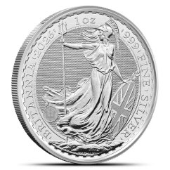 1 Oz Britannia 2026 investiční stříbrná mince zadní strana 