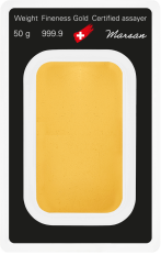 50 g Argor Heraeus, Gold Bar