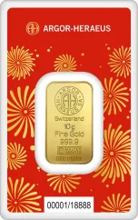 10 g Goldbarren | Argor-Heraeus | Jahr der Schlange