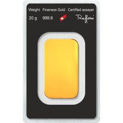 20g Goldbarren Argor-Heraeus Rückseite im originalen Schutzblister mit Echtheitszertifikat 20g Goldbarren Argor-Heraeus Rückseite im originalen Schutzblister mit Echtheitszertifikat