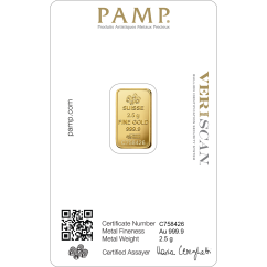 2,5 g Gold Bar | Pamp Fortuna