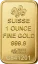 1 Oz Goldbarren PAMP Fortuna Detailansicht der Rückseite