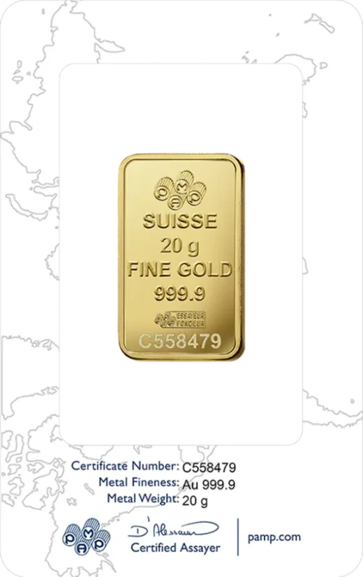 20 g Gold Bar | Pamp Rose