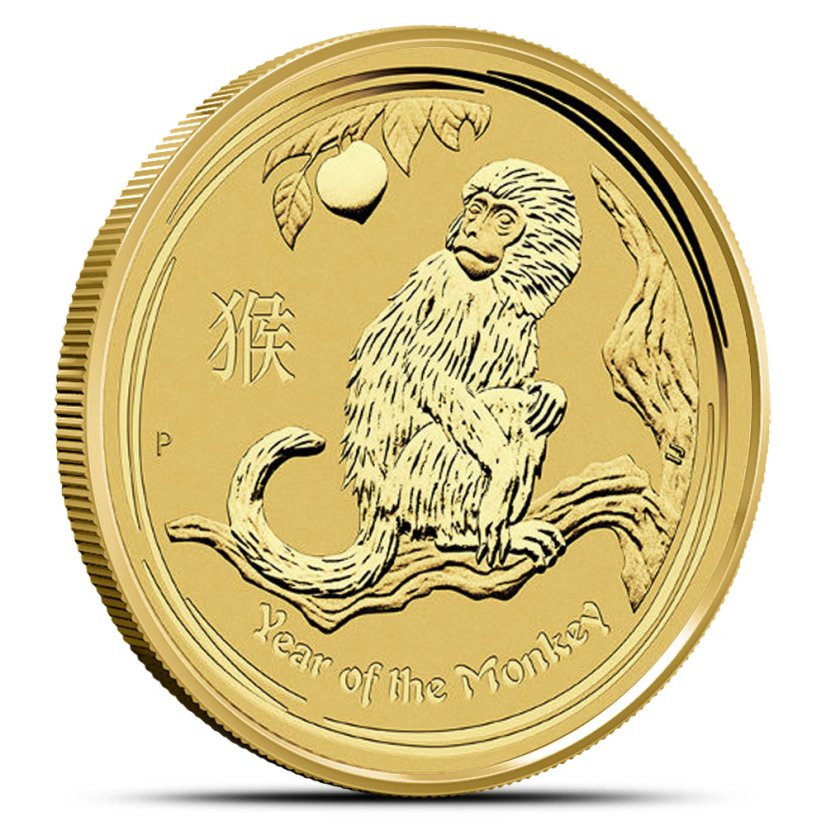 1 Oz Rok Opice | Lunar II | 2016 | zlatá mince