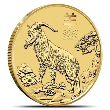 Australian Lunar III Year of the Goat 2027: Perth Mint Gold Coin