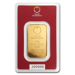 20 g investiční zlatý slitek | Münze Österreich
