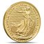 1/10 Oz Britannia 2026 Goldmünze Rückseite mit Britannia-Motiv und Sicherheitsmerkmalen