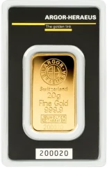 20 g Argor-Heraeus, Gold Bar