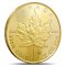 Reverse of the 1 Oz Maple Leaf 2026 Gold Coin featuring the Canadian maple leaf design