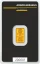 2g Argor-Heraeus Gold Bar Front Side in original protective packaging with Certificate of Authenticity