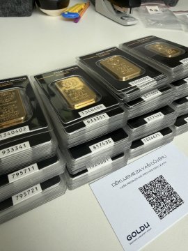Takhle vypadá 4 kg zlata s cenovkou 500 000 EUR