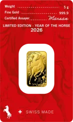 5 g Gold Bar | Argor-Heraeus | Year of the Horse
